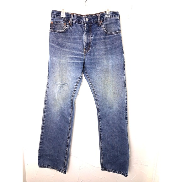 VTG Levis 517 Boot Cut Jeans Size 34 X 34 Thrashed Grunge Indie Sleaze Kurt - Picture 1 of 12